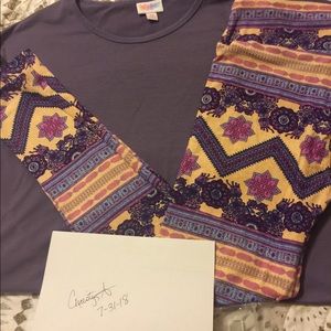 Lularoe OS and xs Irma unicorn print